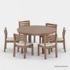 Picture of Ravello Round Outdoor Dining Set with Umbrella Hole 