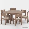Picture of Ravello Round Outdoor Dining Set with Umbrella Hole 