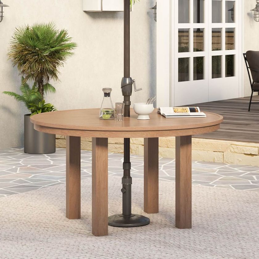 Picture of Ravello Outdoor Teak Wood Round Dining Table