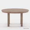 Picture of Ravello Teak Modern Outdoor Round Dining Table With Umbrella Hole