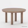 Picture of Ravello Teak Modern Outdoor Round Dining Table With Umbrella Hole