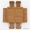 Picture of Margate Square Teak Outdoor Dining Set With Benches