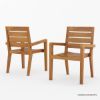 Picture of Margate Square Teak Outdoor Dining Set With Benches