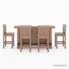 Picture of Brantford Teak Wood 5 Piece Outdoor Bar Set