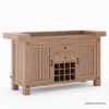 Picture of Brantford Teak Wood Outdoor Bar Cabinet