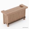 Picture of Brantford Teak Wood Outdoor Bar Cabinet
