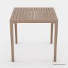 Picture of Ravenna Rustic Teak Wood Outdoor Dining Bar Table Chair Set