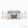 Picture of Valencia Rustic Teak Wood 5 Piece Outdoor Bar Set