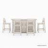 Picture of Valencia Rustic Teak Wood 5 Piece Outdoor Bar Set