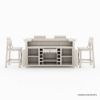 Picture of Valencia Rustic Teak Wood 5 Piece Outdoor Bar Set