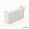 Picture of Valencia Weathered Solid Wood Outdoor Bar Cabinet with Storage