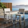 Picture of Valencia Rustic Teak Wood Outdoor Bar Counter Stools (set of 2) 