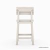 Picture of Valencia Rustic Teak Wood Outdoor Bar Counter Stools (set of 2) 