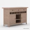 Picture of Wismar Teak Outdoor Bar Cabinet With Storage