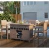Picture of Wismar Teak Outdoor Bar Cabinet With Storage