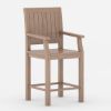 Picture of Wismar Teak Wood Bar Height Outdoor Chair