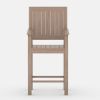 Picture of Wismar Teak Wood Bar Height Outdoor Chair