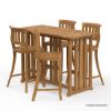 Picture of Burano Teak Wood Outdoor Bar Table Chair Set