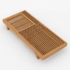 Picture of Maui Rustic Teak Wood Outdoor Chaise Lounge Chair with Adjustable Backrest