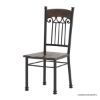 Picture of Mansfield 6 Seater Solid Wood & Wrought Iron Round Dining Set