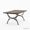 Picture of Quimper 6-Seater Solid Wood & Wrought Iron Dining Set