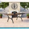 Picture of Quimper Solid Wood & Wrought Iron Dining Table