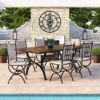 Picture of Quimper Solid Wood & Wrought Iron Dining Table