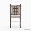 Picture of Quimper Industrial Style Upholstered Wrought Iron Dining Chair