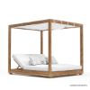 Picture of Mankato Teak Daybed Double Chaise Lounge with Canopy