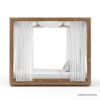 Picture of Mankato Teak Daybed Double Chaise Lounge with Canopy