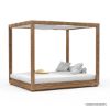 Picture of Mankato Teak Daybed Double Chaise Lounge with Canopy
