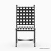 Picture of Muskegon Black Grid Industrial Style Wrought Iron Dining Chair