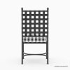 Picture of Muskegon Black Grid Industrial Style Wrought Iron Dining Chair
