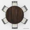 Picture of Clamart 6 Seater Solid Wood & Wrought Iron Round Dining Set