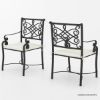 Picture of Clamart 6 Seater Solid Wood & Wrought Iron Round Dining Set