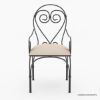 Picture of Pearland Handcrafted Wrought Iron Dining Arm Chair
