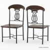 Picture of Abbeville 6 Seater Solid Wood & Wrought Iron Dining Table Set