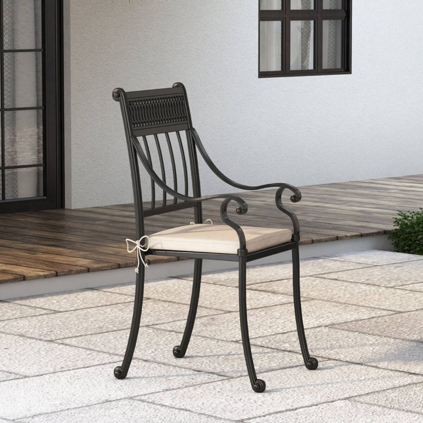 Picture of Wickenburg Modern Industrial Wrought Iron Dining Arm Chair