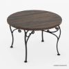 Picture of Durango Rustic Solid Wood & Wrought Iron Round Dining Table