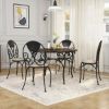 Picture of Durango Rustic Solid Wood & Wrought Iron Round Dining Table