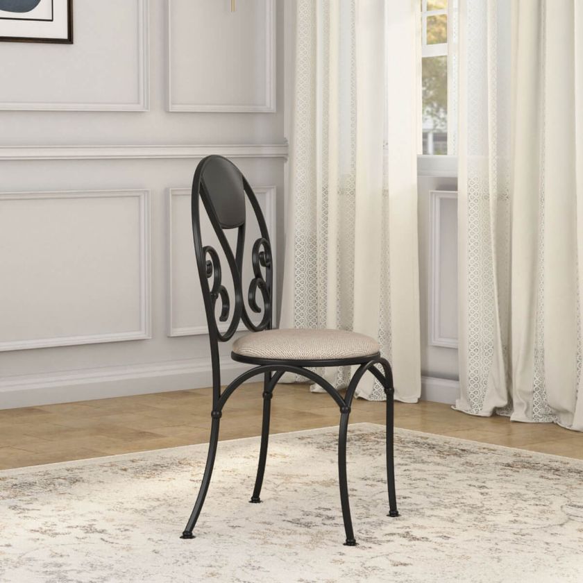 Picture of Durango Black Premium Wrought Iron Dining Chair