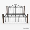 Picture of Syracuse 4 Piece Rustic Solid Wood & Wrought Iron Bedroom Set