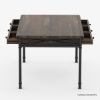 Picture of Pontevedra Rustic Solid Wood & Wrought Iron 6 Drawer Dining Table