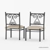 Picture of Annapolis 6 Seater Solid Wood & Wrought Iron Dining Set