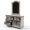 Picture of Colmar Rustic Solid Mahogany Wood 5 Piece Bedroom Set