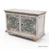 Picture of Colmar Solid Mahogany Wood Hand Carved Accent Storage Cabinet