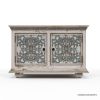 Picture of Colmar Solid Mahogany Wood Hand Carved Accent Storage Cabinet