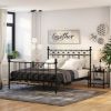 Picture of Montpellier 3 Piece Black Wrought Iron Bedroom Set
