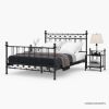 Picture of Montpellier 3 Piece Black Wrought Iron Bedroom Set