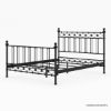 Picture of Montpellier Black Wrought Iron Panel Bed Frame